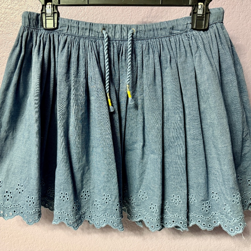 Cat & Jack Blue Eyelet Trim Skirt (girls XL)